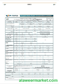 INDIA PSPCL business utility bill Word and PDF template-cac trang a xoa